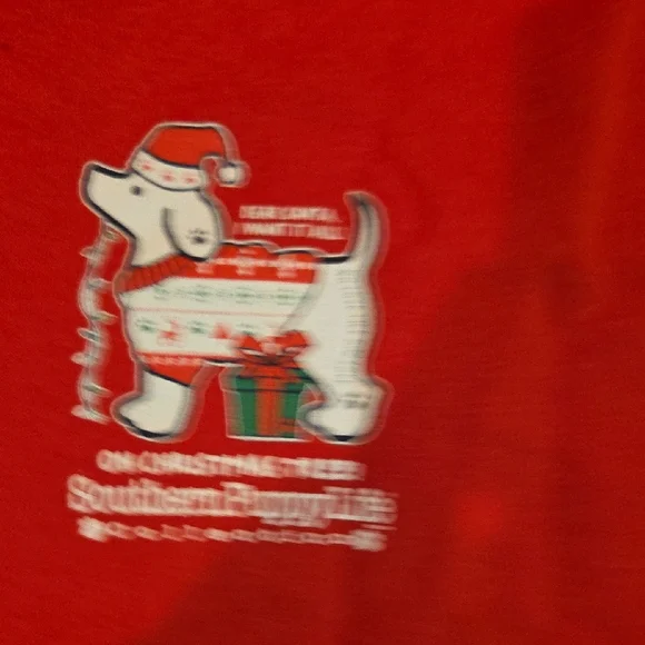 Red Southern Puppy Christmas Hoodie - Picture 3 of 8